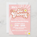 Search for two groovy party invitations 70s
