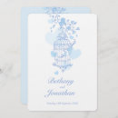 Search for birdcage wedding invitations Blue