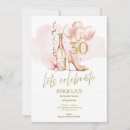 Search for pink champagne birthday invitations Elegant birthday party
