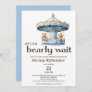 Search for boy carousel invitations Blue