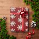 Search for red snowflake wrapping paper Winter