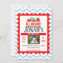 Search for all aboard invitations Red