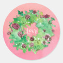 Search for leaves wreath stickers Watercolor flowers