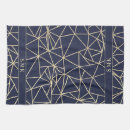 Search for navy blue gold tea towels Geometric