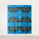 Search for peacock tapestries Blue