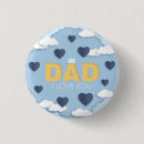 Search for love clouds badges Blue