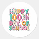 Search for kindergarten student stickers 100 days brighter