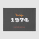 Search for 50th birthday tissue paper Vintage