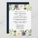 Search for navy and champagne wedding invitations Floral