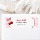 Search for pink gingham return address labels Bow