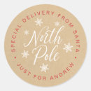 Search for north pole delivery stickers From santa
