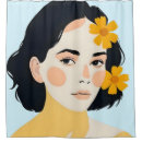 Search for female shower curtains Portrait