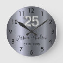 Search for 25th anniversary clocks Silver