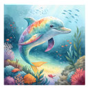 Search for blue dolphins posters Beach
