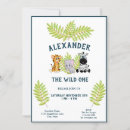 Search for baby boys birthday invitations Safari