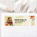 Search for luggage return address labels Watercolor