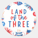 Search for land of the stickers Red white and blue