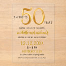 Search for simple 50th wedding anniversary invitations Cheers to 50 years