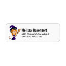 Search for black and purple return address labels Halloween