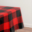 Search for red and black plaid tablecloths Lumberjack