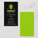 Search for podcast business cards Social media