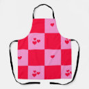 Search for bold pink aprons Red