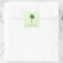 Search for green tree wedding stickers Tropical