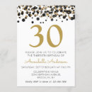 Search for black 30th birthday invitations Glam