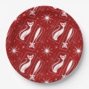 Search for 1950s christmas plates Red