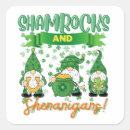 Search for st patricks day shamrock stickers Shenanigans
