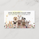 Search for dog business cards Watercolor