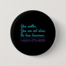 Search for suicide hotline badges Awareness
