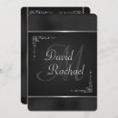 Search for black and silver wedding invitations Dark