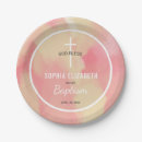 Search for baptism paper plates Watercolor