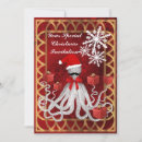 Search for damask christmas invitations Red