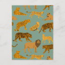 Search for leopard pattern postcards Cheetah