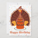Search for birthday on thanksgiving cards Turkey