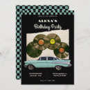 Search for classic car birthday invitations Retro