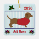 Search for weiner dog christmas decor Pet