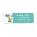 Search for cartoon dinosaur return address labels Reptile