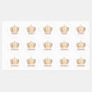 Search for gold crown wedding stickers King