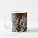 Search for peacock feathers mugs Decorative