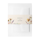 Search for floral wedding invitation belly bands Simple