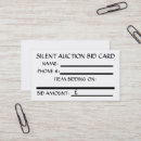 Search for auctioneer business cards White