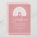 Search for sunshine baby girl shower invitations Little ray of sunshine