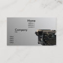 Search for typewriter business cards Black
