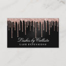 Search for rose gold metal business cards Beauty salon