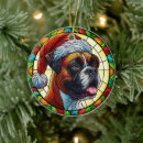 Search for boxer dog christmas tree decorations Cute