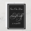 Search for monogram save date invitations Black and white