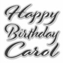 Search for carol stickers Birthday